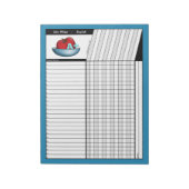 Apple A+ Blue Teachers' Node Sheets Notepad Notizblock (Rotiert)