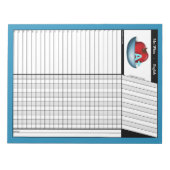 Apple A+ Blue Teachers' Node Sheets Notepad Notizblock (Vorderseite)