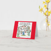 Apple A Day Funny Comic Rick London Karte (Gelbe Blume)