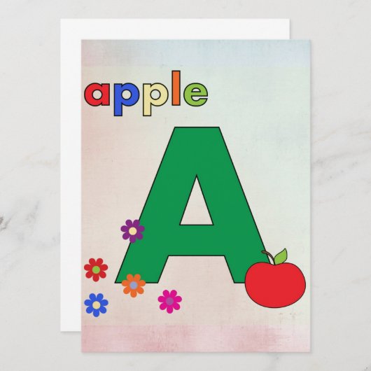 Apple A Letter A (Vorne/Hinten)
