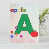 Apple A Letter A (Stehend Vorderseite)