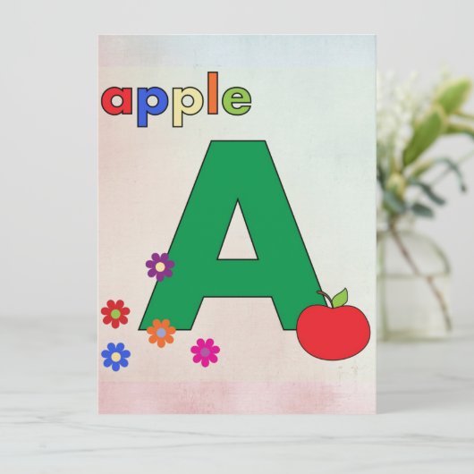 Apple A Letter A (Stehend Vorderseite)