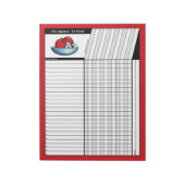 Apple A+ Red Teachers' Node Sheets Notepad Notizblock (Rotiert)