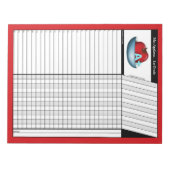 Apple A+ Red Teachers' Node Sheets Notepad Notizblock (Vorderseite)
