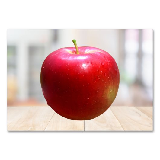 Apple ABA Tact Labeling Flashcard | Bildkarten Tischnummer (Vorderseite)