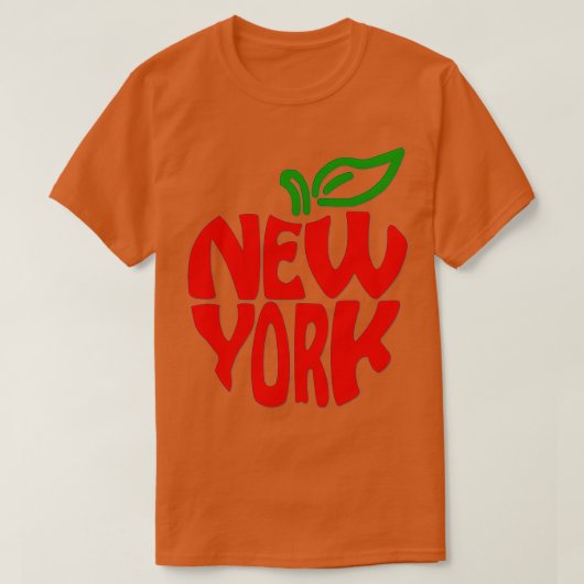 Apple an Apple für New York T-Shirt (Design vorne)