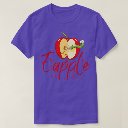 Apple and Funny Snake Classic TShirt (Design vorne)