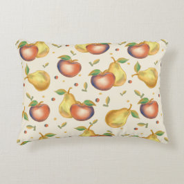 Apple and Pear Accent Pillow Dekokissen