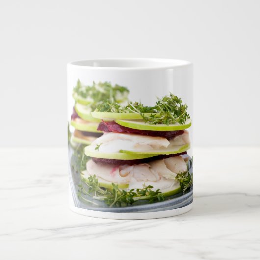 Apple and trout appetizer Jumbo-Tasse (Vorderseite)