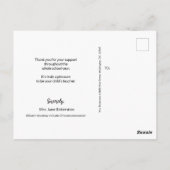 Apple Apple-Wertschätzung von Lehrer Custom Postkarte (Rückseite)