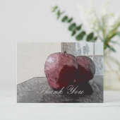 Apple Art Danke-Card Dankeskarte (Stehend Vorderseite)