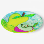 Apple Art Paper Plate Pappteller (Schrägansicht)