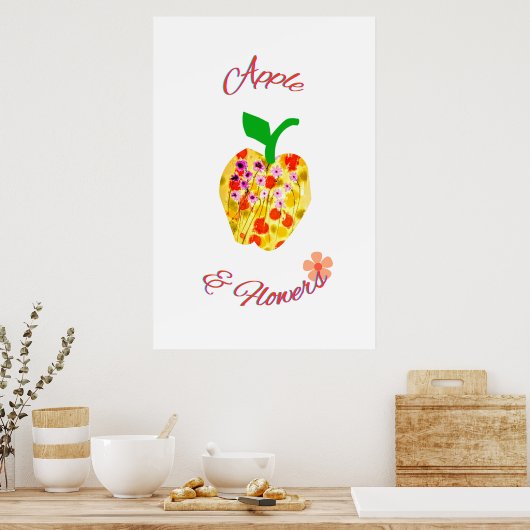 Apple Art Print Poster (Küche)