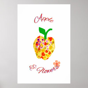 Apple Art Print Poster