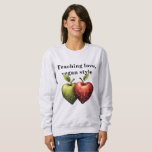 Apple Art Wird Educational Math Science Teacher Sweatshirt<br><div class="desc">Apple Art Wird Educational Math Science Teacher Gift Unleash your inner genius with our captivating STEM Apple Art design! This striking illustration feature two meticulously detailed apples - one lush green, one vibrant red - adorned with an intricate tapestry of mathematical formulas and scientific symbolic. Perfect for educators, students, and...</div>
