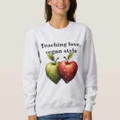 Apple Art Wird Educational Math Science Teacher Sweatshirt (Vorderseite)