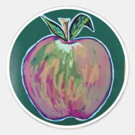 Apple-Aufkleber 8 Runder Aufkleber