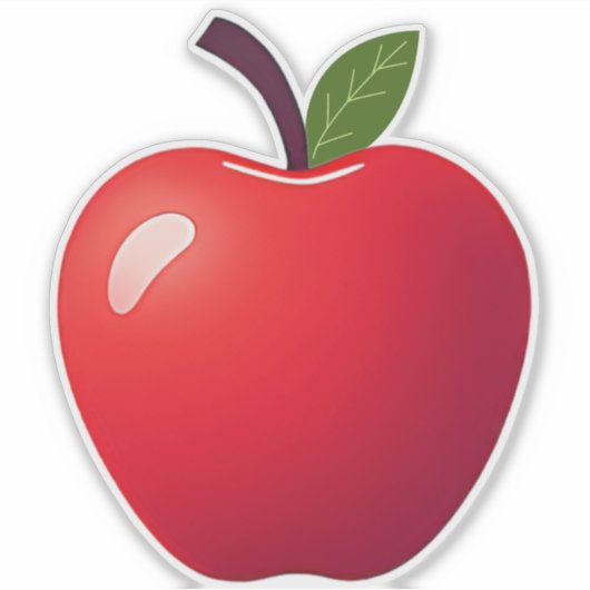 Apple-Aufkleber Aufkleber (Vorderseite)