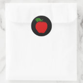 Apple-Aufkleber Runder Aufkleber (Tasche)