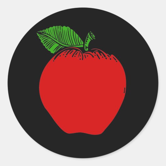 Apple-Aufkleber Runder Aufkleber (Vorderseite)