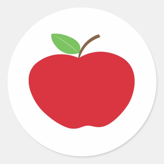 Apple-Aufkleber Runder Aufkleber (Vorderseite)