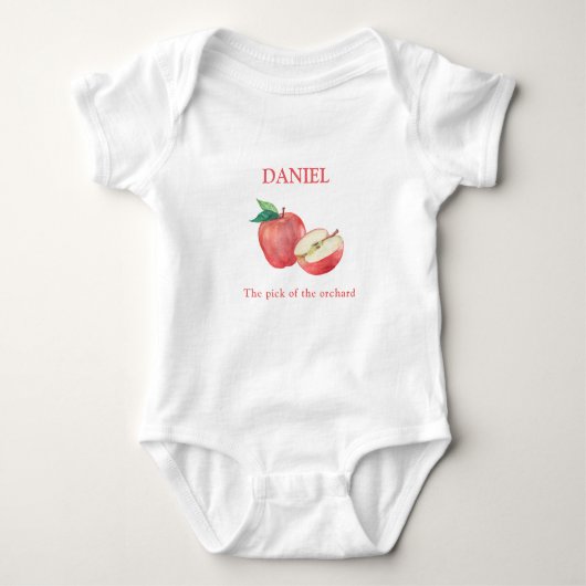 Apple Baby Bodysuit Strampler (Vorderseite)