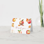 Apple Baby Dusche geklappt Danke Karte (Vorderseite)