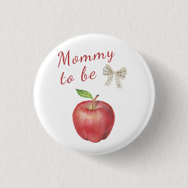 Apple Baby Dusche - Mommy to be Button