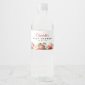 Apple Baby Dusche Wasserflaschenetikett (Vorderseite)