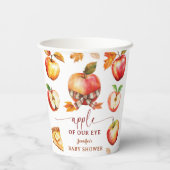 Apple Baby Duwer Gender Neutral Paper Pappbecher (Rückseite)