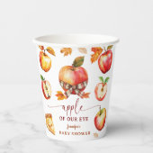 Apple Baby Duwer Gender Neutral Paper Pappbecher (Vorderseite)