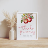 Apple Baby Shower Danke für das kommende Poster