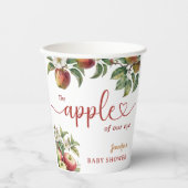 Apple Baby Shower Fall Gender Neutral Paper Pappbecher (Vorderseite)
