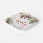 Apple Baby Shower Fall Gender Neutral Pappteller (Gewinkelt)