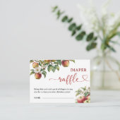 Apple Baby Shower Fall Windeln Raffle Umschließung Begleitkarte (Stehend Vorderseite)