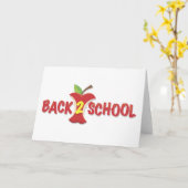 Apple Back to School Banner Karte (Gelbe Blume)