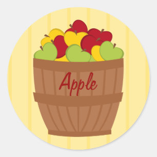 Apple Baket Runder Aufkleber