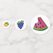 Apple Banana Lemon Limon Trauben Berry Fruchtsalat Konfetti (Vorderseiten)