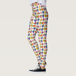 Apple Banana Lemon Limon Trauben Berry Fruchtsalat Leggings