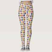 Apple Banana Lemon Limon Trauben Berry Fruchtsalat Leggings (Vorderseite)