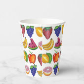 Apple Banana Lemon Limon Trauben Berry Fruchtsalat Pappbecher (Rechts)