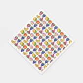 Apple Banana Lemon Limon Trauben Berry Fruchtsalat Serviette (Ecke)