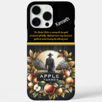 Apple-Bauer ernte seinen Obstgarten
