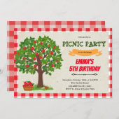 Apple-Baum-Geburtstagsfeier Einladung (Vorne/Hinten)