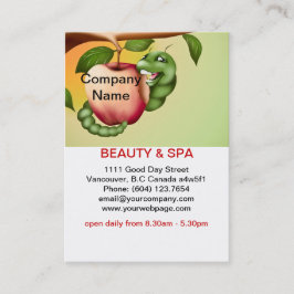 Apple Beauty Wellness-Center Salon Business Card Visitenkarte