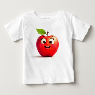 Apple bedrucktes Baby-Feinjersey-T-Shirt Baby T-shirt