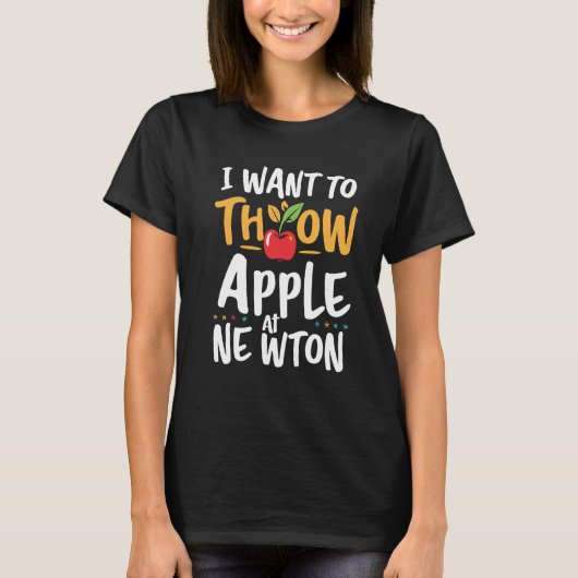 Apple bei Newton T-Shirt (Vorderseite)