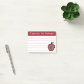 Apple-Beitrag des benutzerdefinierten Lehrers Es s Post-it Klebezettel (Büro)