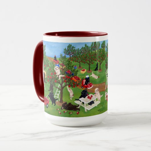 Apple bewirtschaften Labradors Tasse (Vorderseite Links)