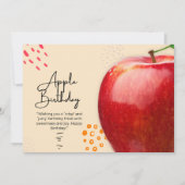 Apple Birthday Card Karte (Vorderseite)